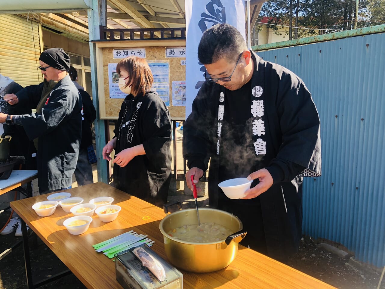 鮭の稚魚放流会