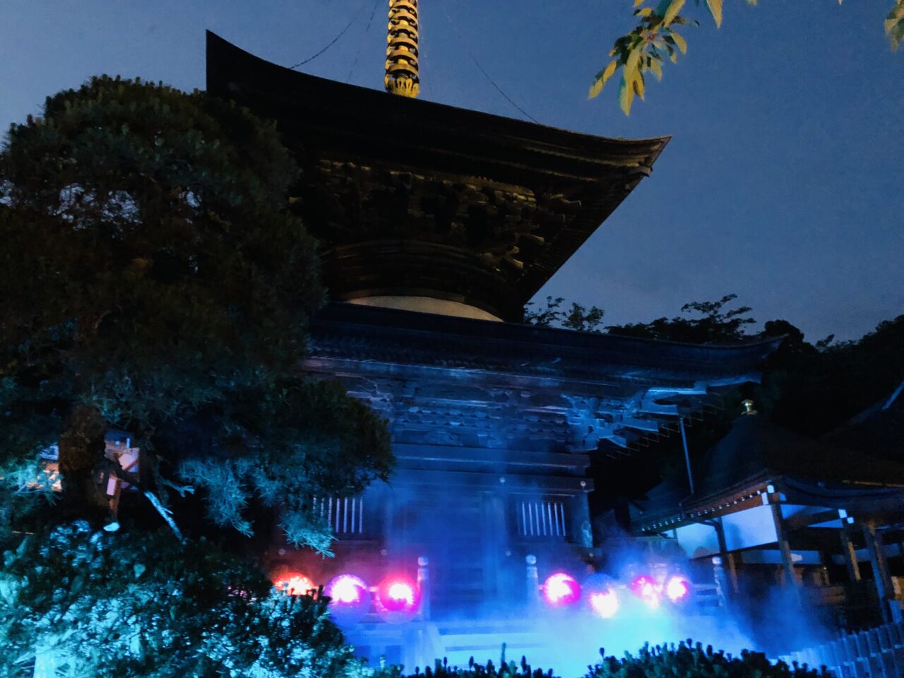 雨引観音あじさい祭ライトアップ